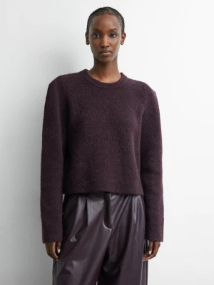 Sweter z dzianiny comma fioletowy