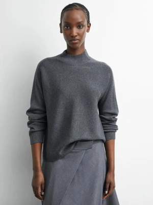 Sweter z dzianiny comma szary