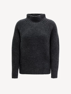 Sweter z dzianiny czarny - TAMARIS