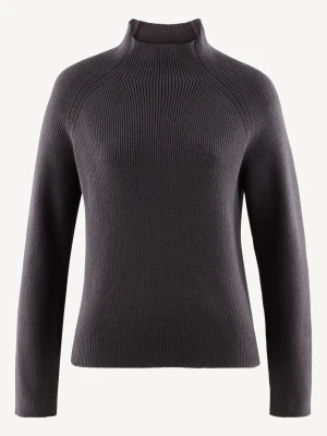 Sweter z dzianiny czarny Tamaris