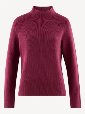 Sweter z dzianiny czerwony Tamaris