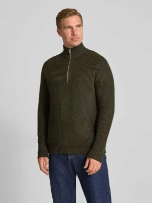 Sweter z dzianiny krój regular fit z dodatkiem wełny JAKE*S STUDIO MEN