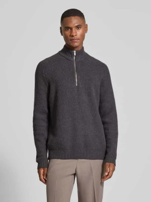 Sweter z dzianiny krój regular fit z dodatkiem wełny JAKE*S STUDIO MEN