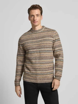 Sweter z dzianiny krój regular fit z dodatkiem wełny MCNEAL