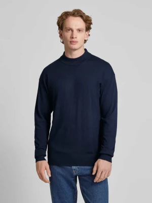 Sweter z dzianiny krój regular fit z dodatkiem wełny model „CORE” Scotch & Soda