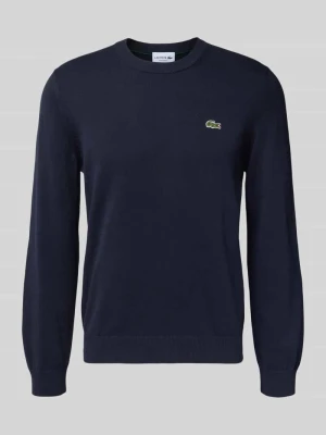 Sweter z dzianiny kroju regular fit z mieszanki bawełny Lacoste
