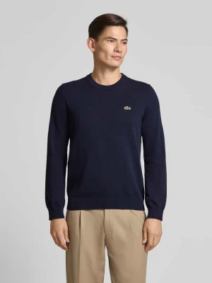 Sweter z dzianiny kroju regular fit z mieszanki bawełny Lacoste