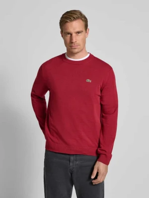Sweter z dzianiny kroju regular fit z mieszanki bawełny Lacoste