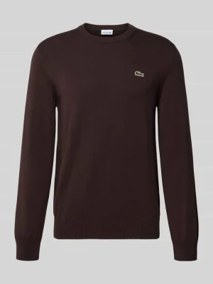 Sweter z dzianiny kroju regular fit z mieszanki bawełny Lacoste