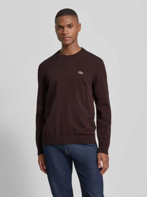 Sweter z dzianiny kroju regular fit z mieszanki bawełny Lacoste