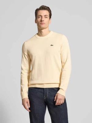 Sweter z dzianiny kroju regular fit z mieszanki bawełny Lacoste