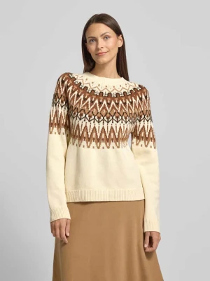 Sweter z dzianiny kroju regular fit z mieszanki bawełny s.Oliver RED LABEL