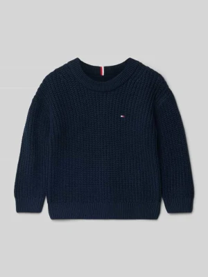 Sweter z dzianiny kroju regular fit z mieszanki bawełny Tommy Hilfiger Kids