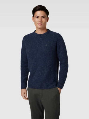 Sweter z dzianiny melanżowy model ‘Donegal’ FYNCH-HATTON