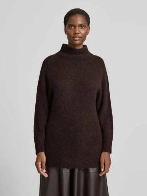 Sweter z dzianiny o długim kroju Oui