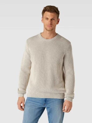 Sweter z dzianiny o dwukolorowym designie model ‘ANDRAAS’ ARMEDANGELS