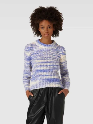 Sweter z dzianiny o dwukolorowym designie model ‘CARMA’ Only