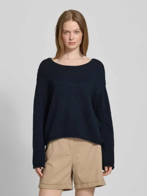 Sweter z dzianiny o kroju comfort fit z czystej bawełny Marc O'Polo