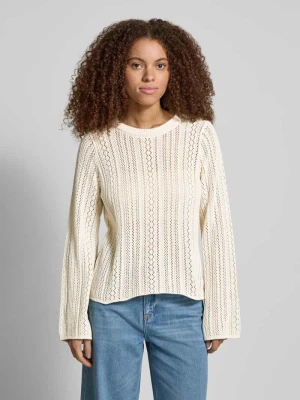 Sweter z dzianiny o kroju comfort fit z czystej bawełny model ‘NUKA’ Pieces