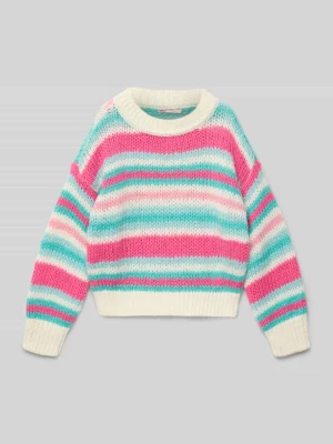 Sweter z dzianiny o kroju comfort fit z okrągłym dekoltem model ‘ALYSSA’ Only
