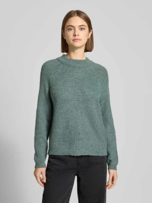 Sweter z dzianiny o kroju comfort fit z półgolfem model ‘JESS’ Only