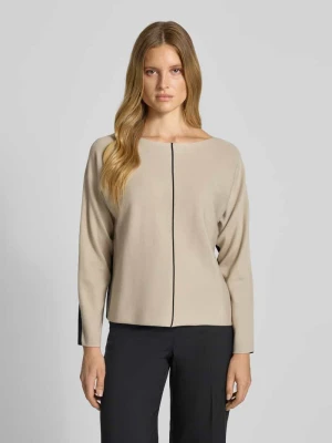 Sweter z dzianiny o kroju comfort fit z tyłem w innym kolorze s.Oliver BLACK LABEL