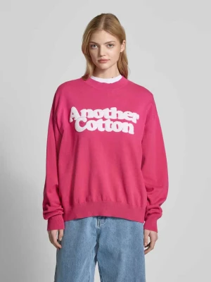 Sweter z dzianiny o kroju oversized z detalem z logo ANOTHER COTTON LAB
