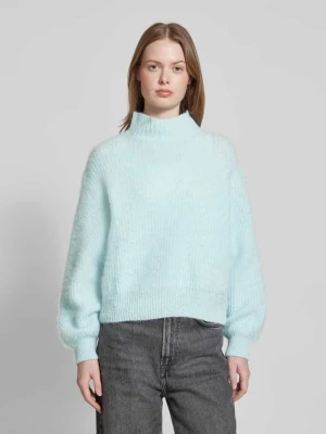 Sweter z dzianiny o kroju oversized z dodatkiem lnu model ‘EAST’ American vintage