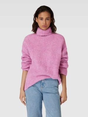 Sweter z dzianiny o kroju oversized z dodatkiem wełny model ‘NATHERINE’ Pieces