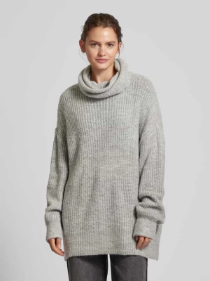 Sweter z dzianiny o kroju oversized z golfem model ‘Juna’ LeGer by Lena Gercke