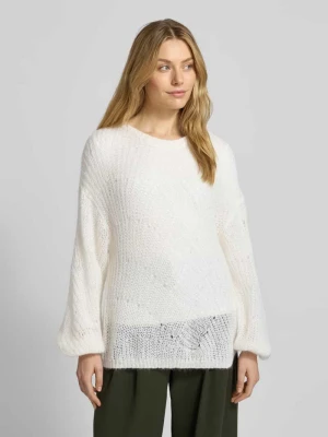 Sweter z dzianiny o kroju oversized z mieszanki moheru z dodatkiem wełny model ‘C_FERIGNON’ Boss Orange