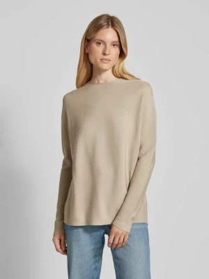 Sweter z dzianiny o kroju oversized z okrągłym dekoltem model ‘MAILA’ drykorn