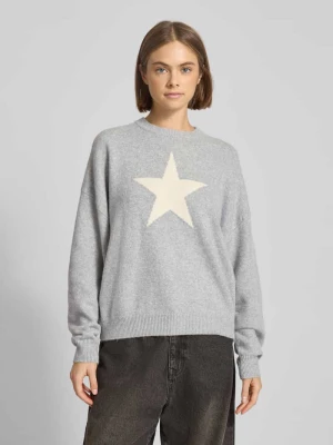 Sweter z dzianiny o kroju oversized z okrągłym dekoltem Review