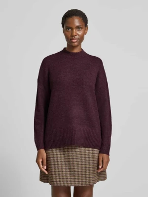 Sweter z dzianiny o kroju oversized z półgolfem model ‘LEFILE’ Vero Moda