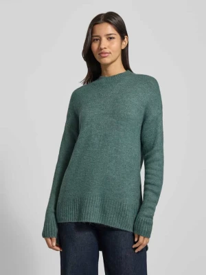 Sweter z dzianiny o kroju oversized z półgolfem model ‘LEFILE’ Vero Moda