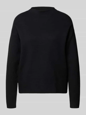 Sweter z dzianiny o kroju oversized z prążkowaną stójką Christian Berg Woman