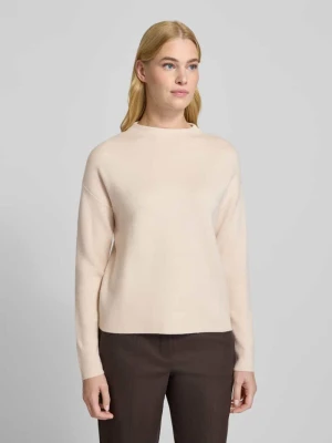 Sweter z dzianiny o kroju oversized z prążkowaną stójką Christian Berg Woman
