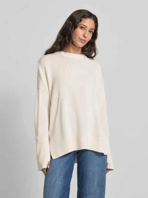 Sweter z dzianiny o kroju oversized z prążkowanymi wykończeniami Armani Exchange
