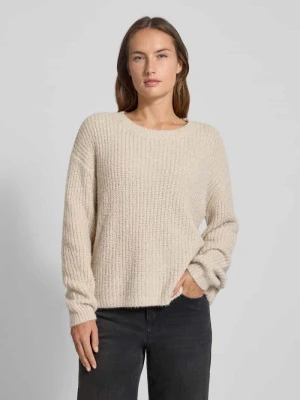 Sweter z dzianiny o kroju oversized z prążkowanymi wykończeniami comma