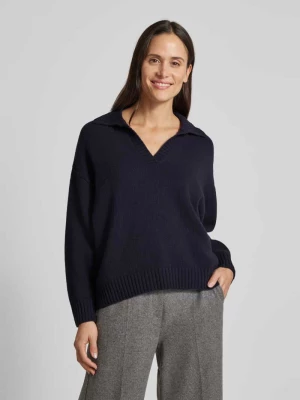 Sweter z dzianiny o kroju oversized z prążkowanymi wykończeniami model ‘AGRE’ Weekend Max Mara