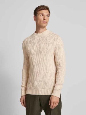 Sweter z dzianiny o kroju oversized z prążkowanymi wykończeniami model ‘CARIS’ Selected Homme