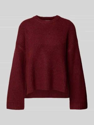 Sweter z dzianiny o kroju oversized z prążkowanymi wykończeniami model ‘SIGGA’ JJXX