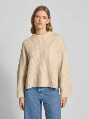 Sweter z dzianiny o kroju oversized z prążkowanymi wykończeniami model ‘SIGGA’ JJXX