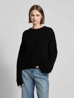 Sweter z dzianiny o kroju oversized z prążkowanymi wykończeniami Review