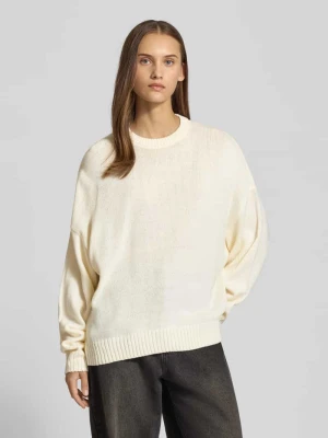 Sweter z dzianiny o kroju oversized z prążkowanymi wykończeniami Review