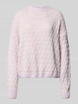 Sweter z dzianiny o kroju oversized z prążkowanymi wykończeniami ZABAIONE