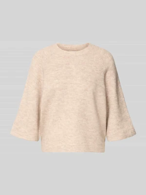 Sweter z dzianiny o kroju oversized z rękawem o dł. 3/4 model ‘SIMONI’ Only