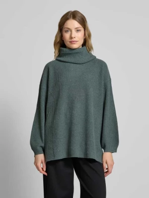 Sweter z dzianiny o kroju oversized z szerokim golfem model ‘ZIA’ Vero Moda