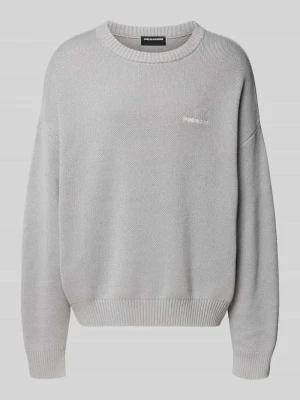 Sweter z dzianiny o kroju oversized z wyhaftowanym logo Pegador