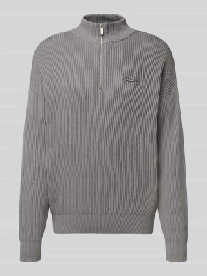 Sweter z dzianiny o kroju oversized z wyhaftowanym logo Pegador